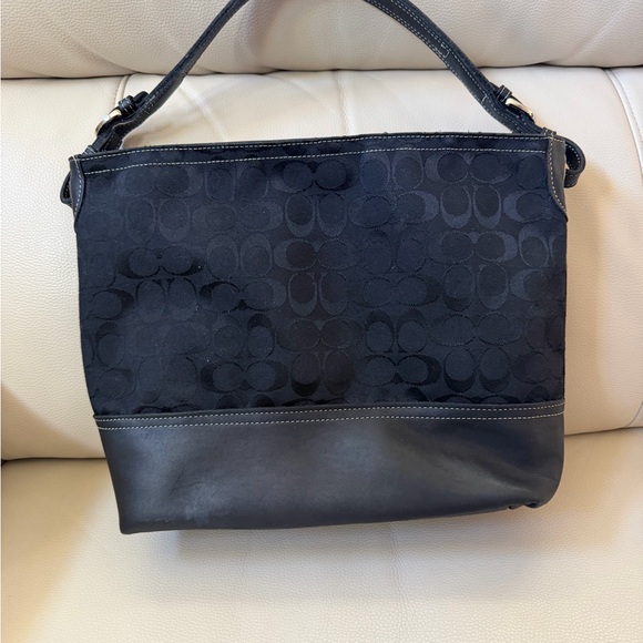 Coach Black Signature Shoulder Bag - Picture 2 of 5